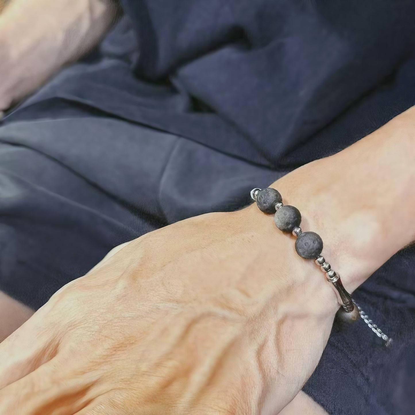 Obsidian Crystal Bracelet-Shadowforge