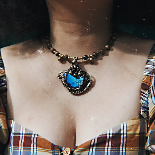 Labradorite Crystal Necklace