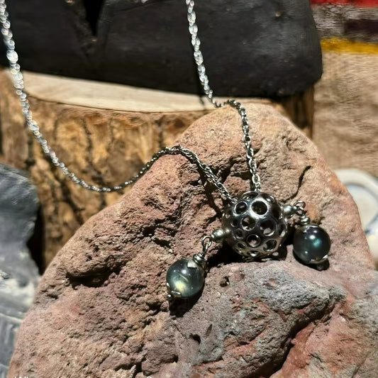 Aetheris Cut-Labradorite-crystal necklace