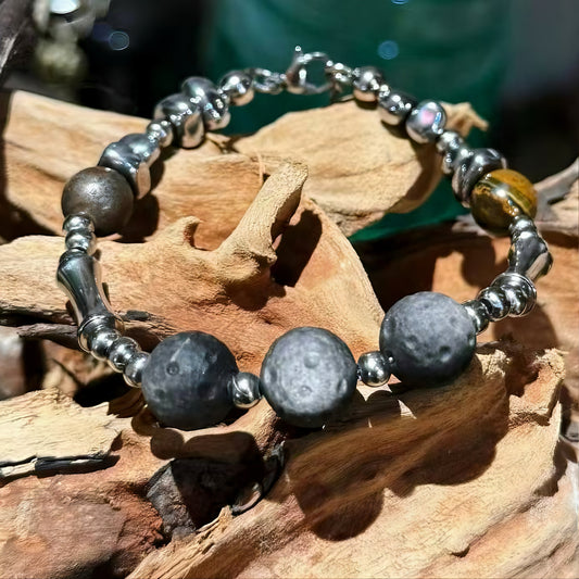 Obsidian Crystal Bracelet-Shadowforge